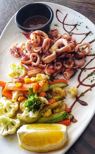 Calamari at Moby Dick seafood Restaurant in Xlendi Gozo